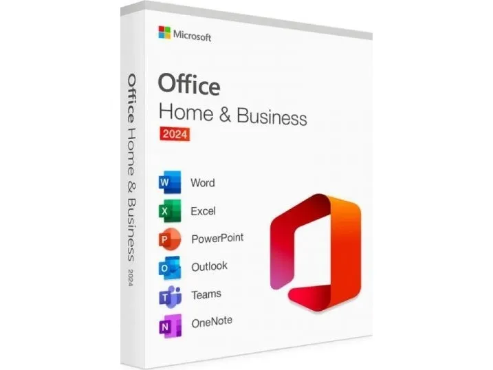 Microsoft Office Home and Business 2024 - Bokspakke - 1 PC/Mac - mediefri - Win, Mac - Engelsk - Eurozone