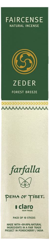 FAIRCENSE Räucherstäbchen Zeder/For Breeze 10 Stk