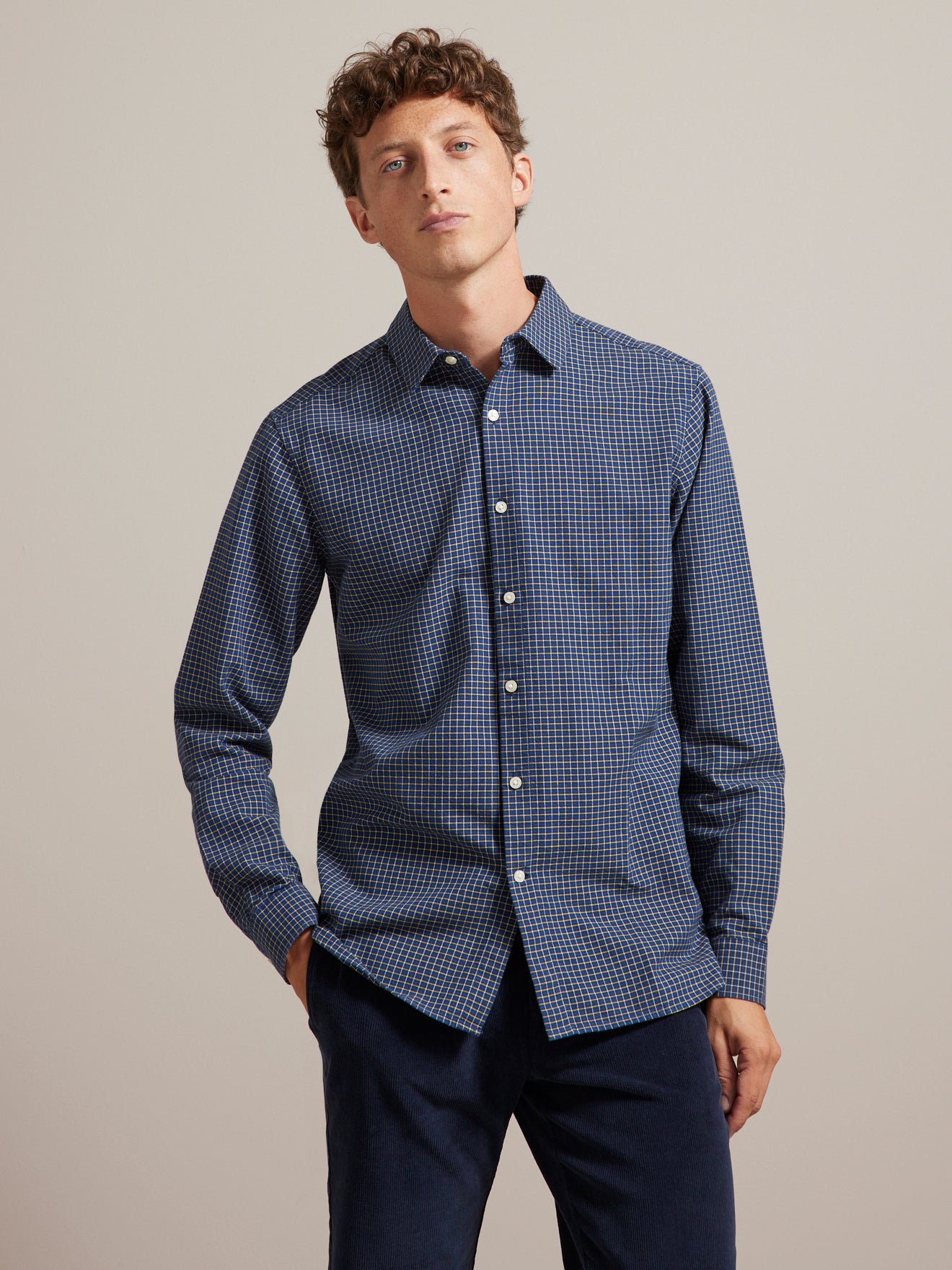 Chemise carreaux regular fit homme