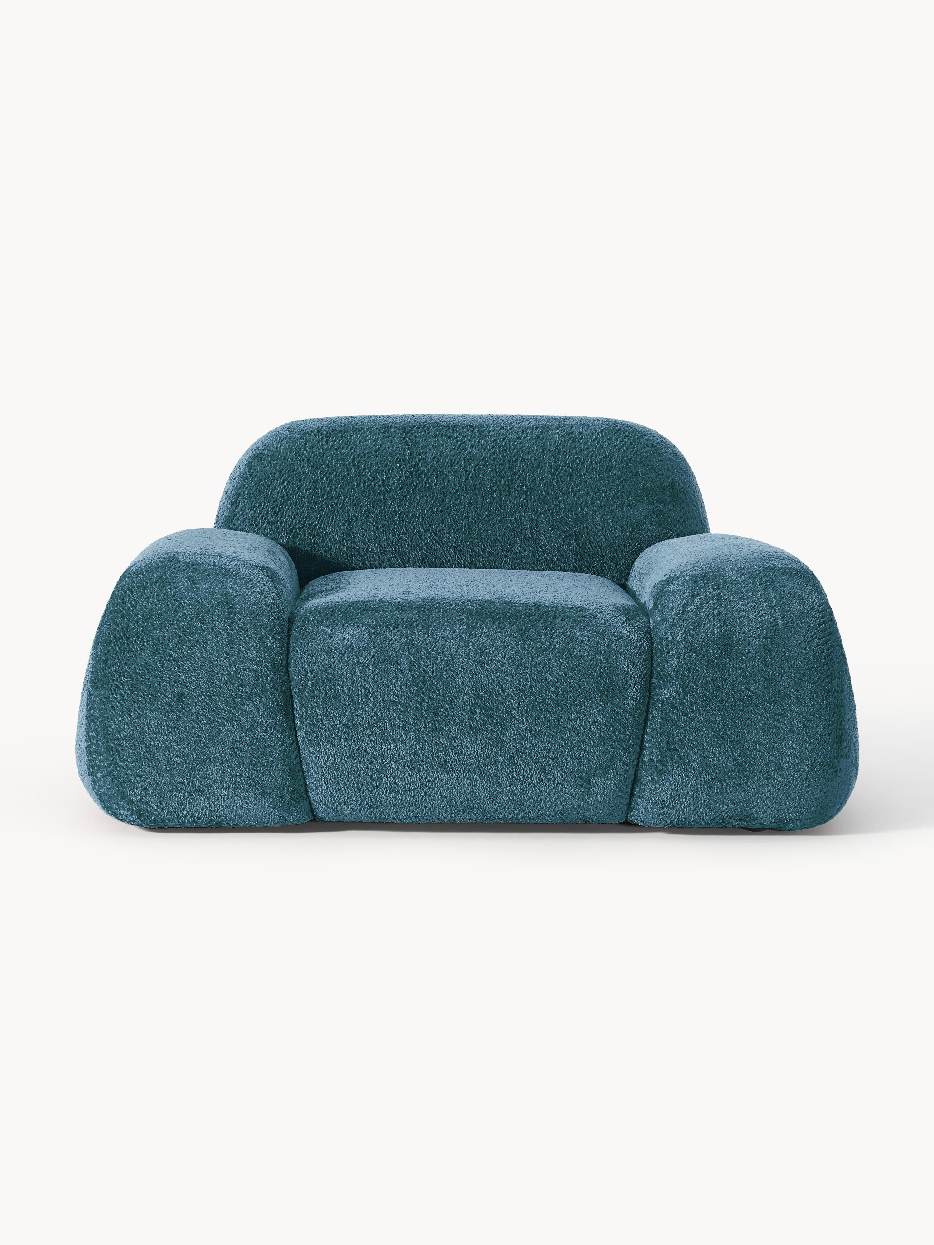 Loungefauteuil Wolke van teddy bouclé