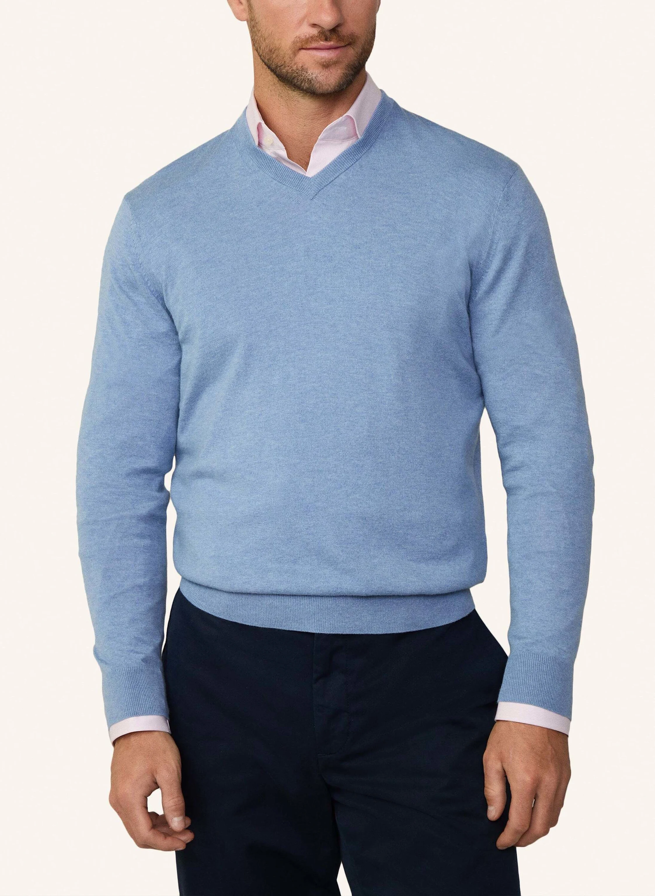 HACKETT LONDON Pullover COTTON CASH V NECK