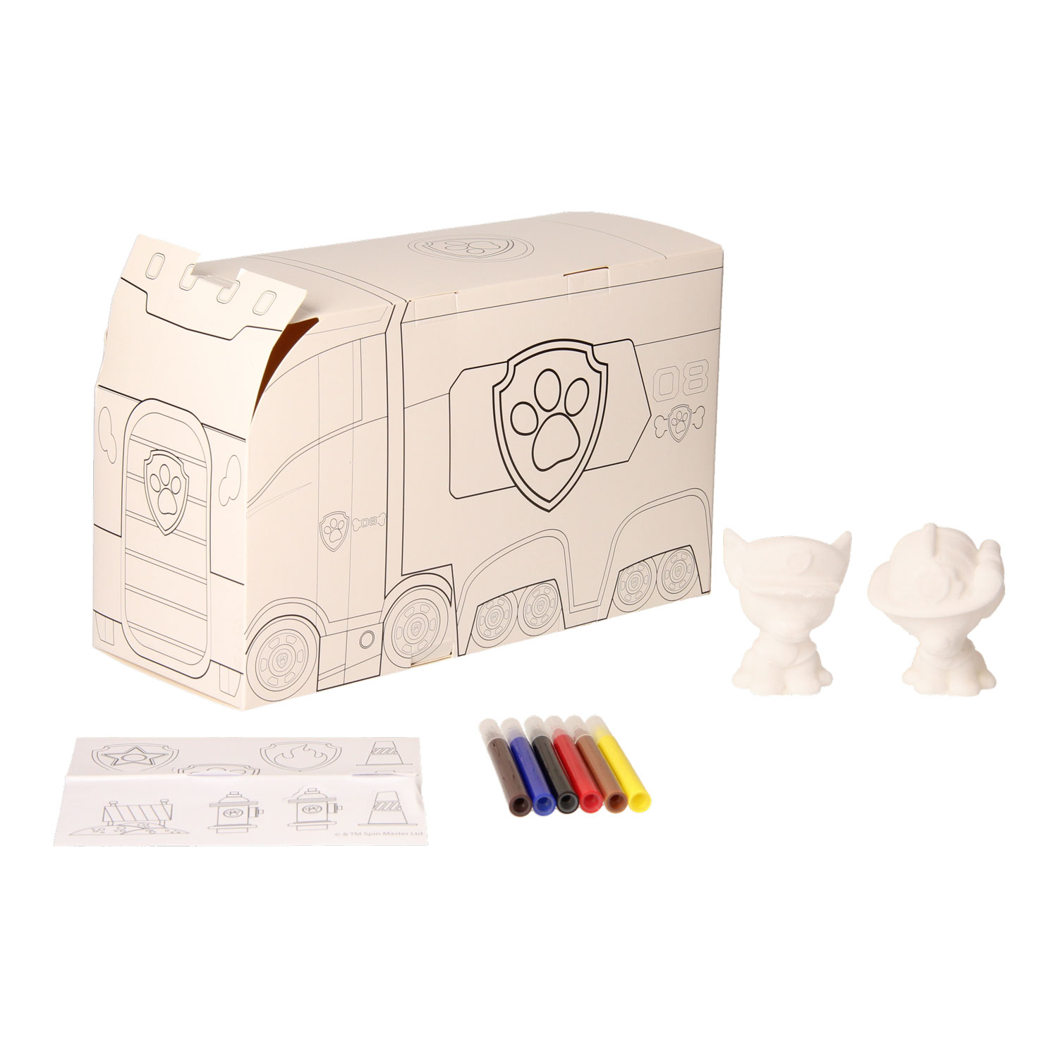 Felties PAW Patroller met Chase & Marshall Kleurset Afwasbaar