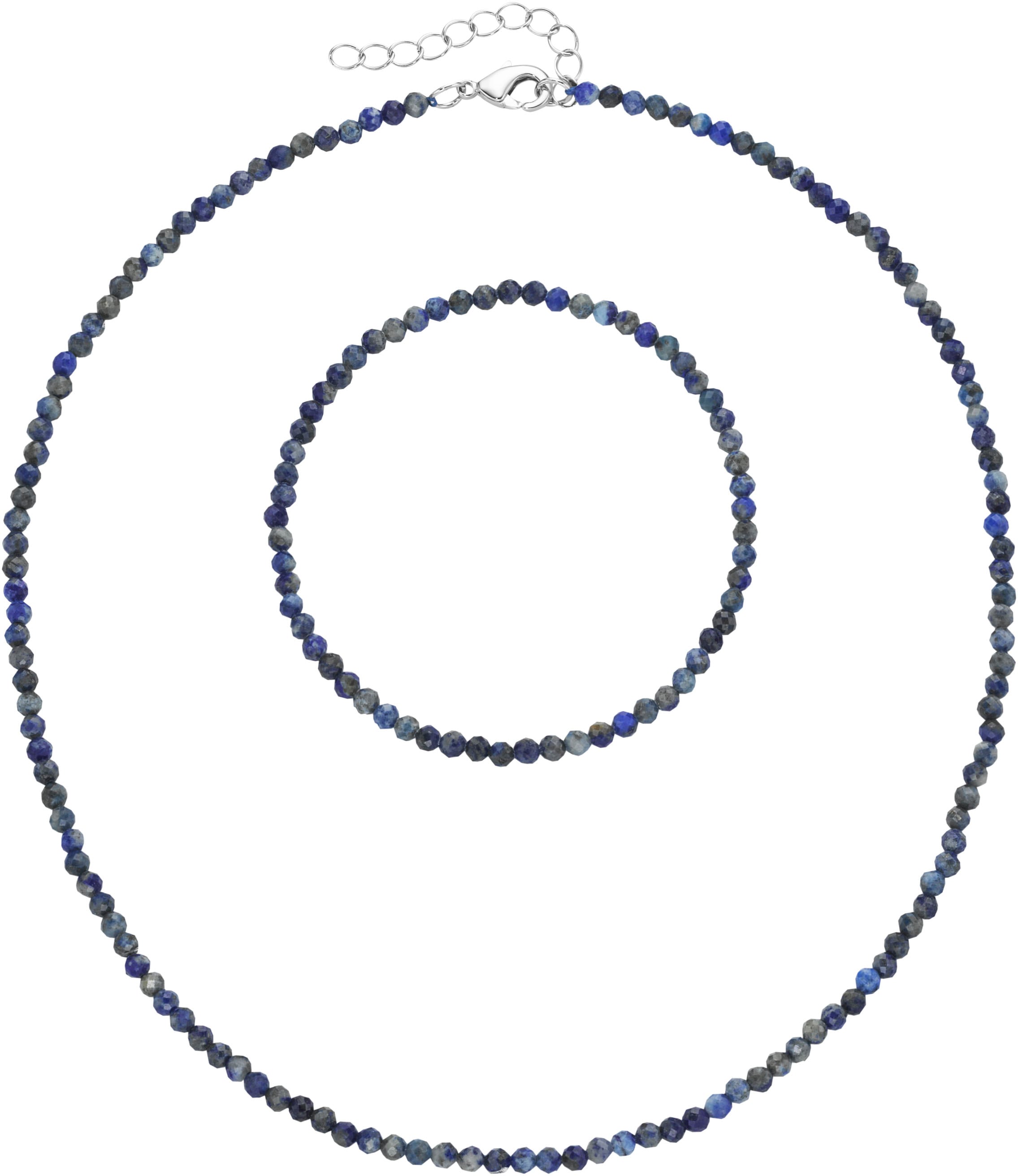 Firetti Ketten und Armband Set »Multipack Schmuck Geschenk Armkette Halskette« (Set, 2 Stk. tlg.)  facettierte Edelsteine