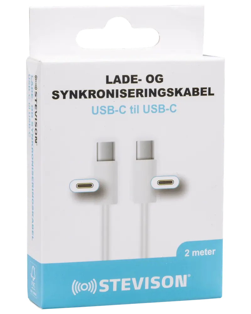 STEVISON USB-C til USB-C kabel 2 m