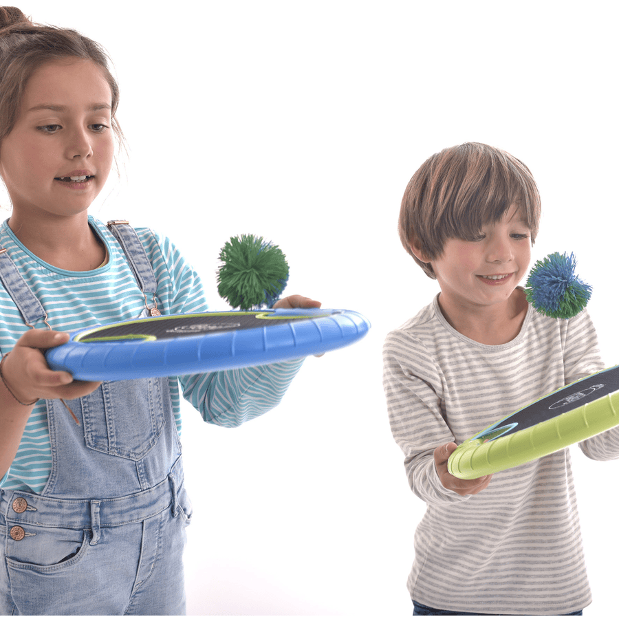 Gowi Aktiv Hand-Trampolin Spiel mit 2 Bällen
