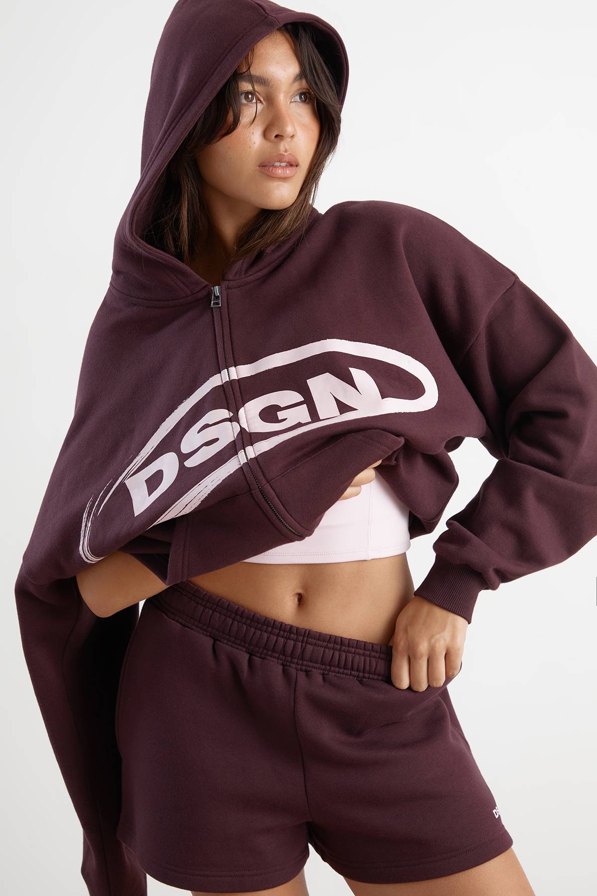 Sweat À Casynthétiqueche Oversize Zippé Dsgn Studio