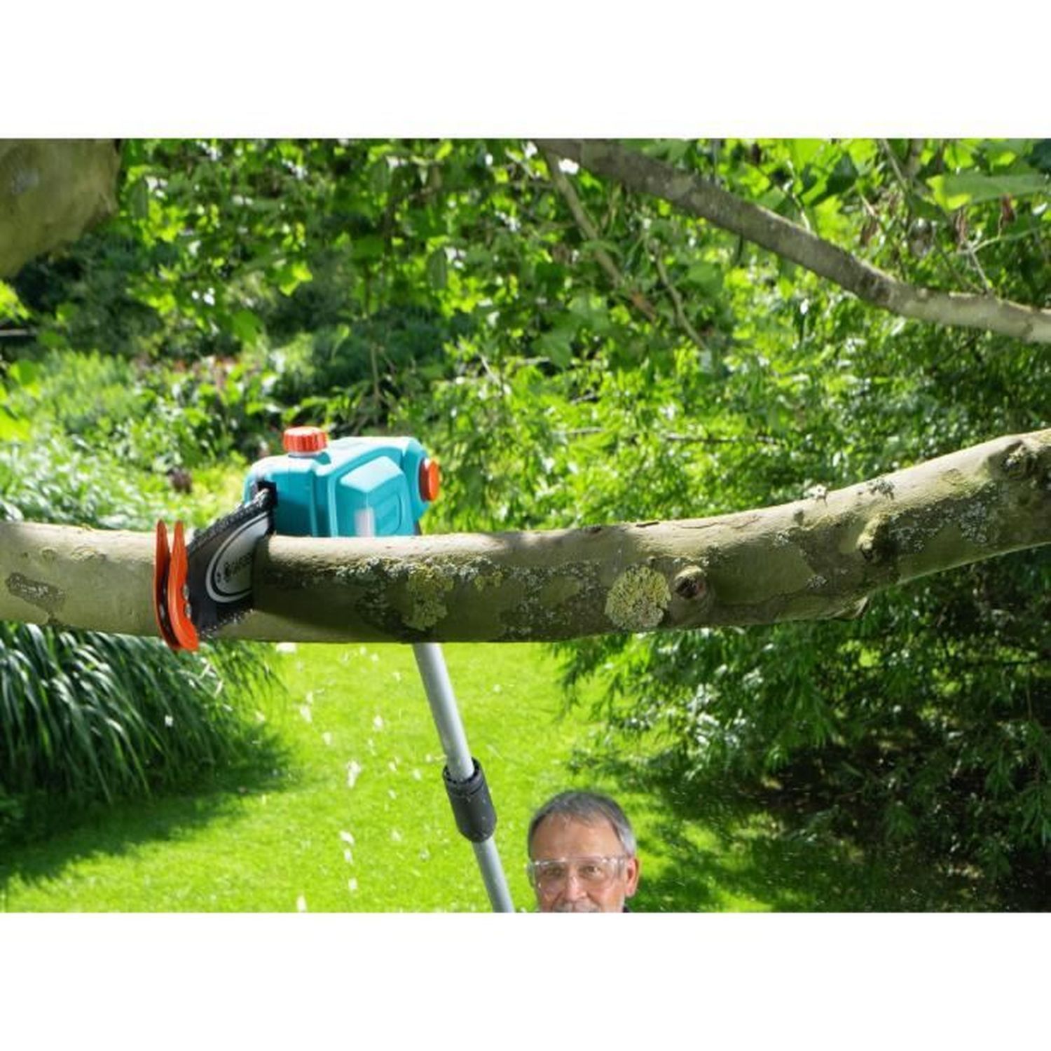Elagueuse sur perche à batterie - tcs 20/18v p4a - 18v - 42 cm avec batterie 2,5 ah + chargeur