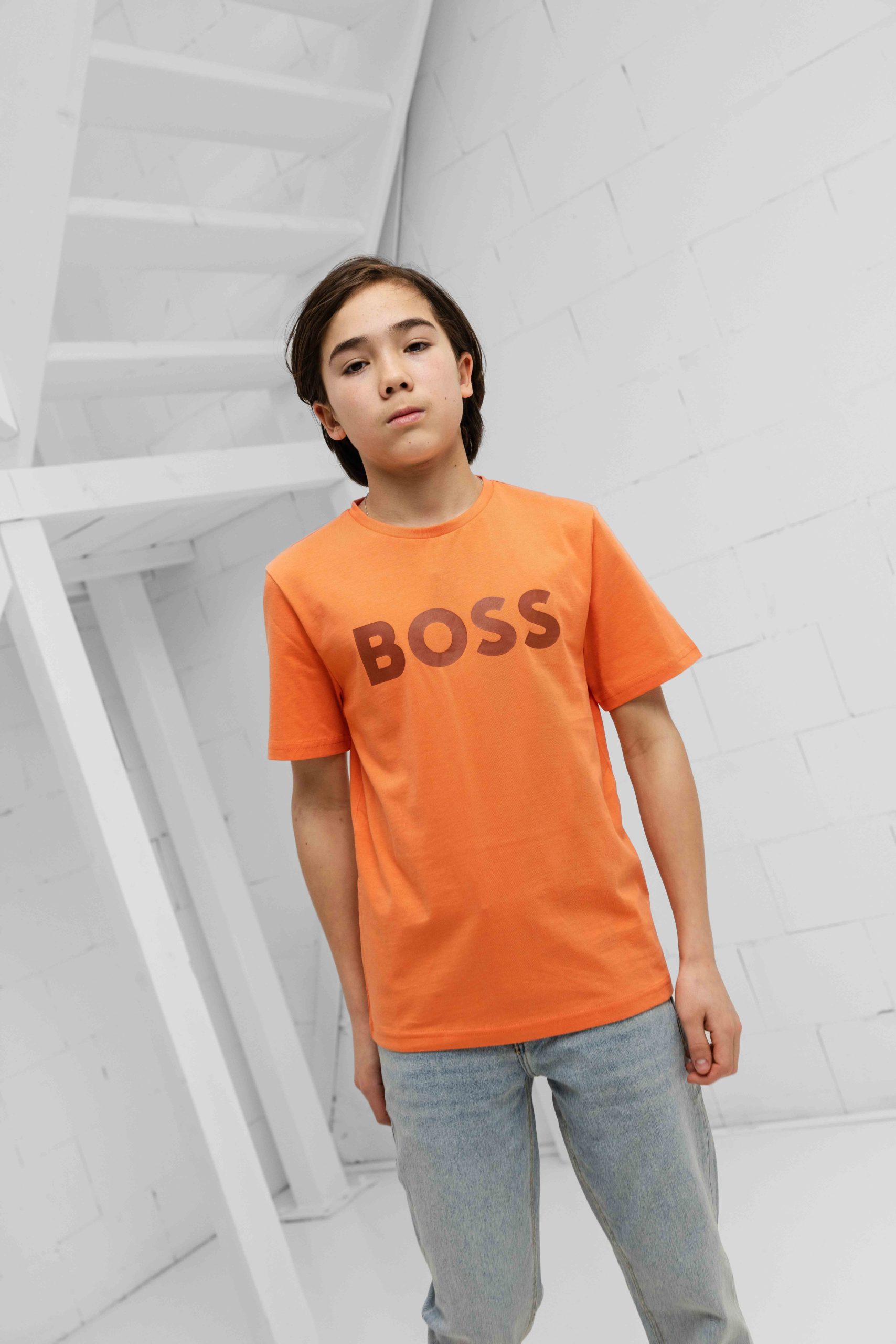 Hugo Boss Logo T-Shirt Kids Oranje