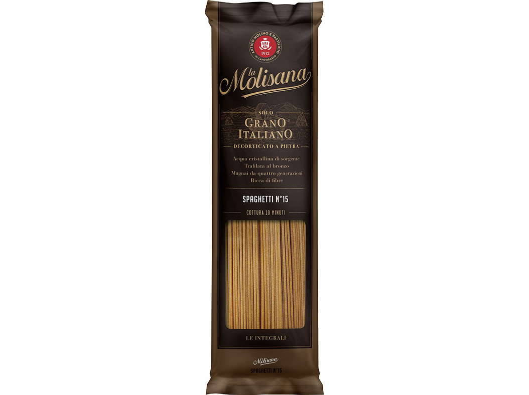 MASSA LA MOLISANA ESPARGUETE INTEGRAL 500G