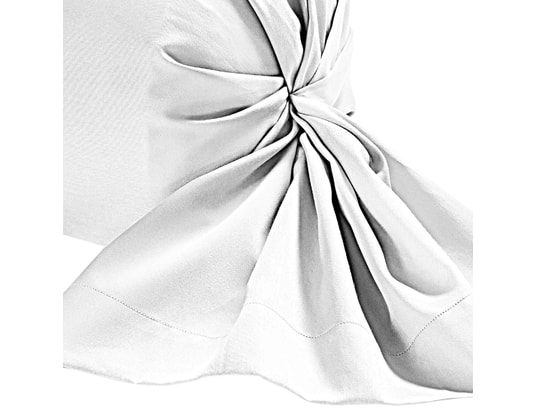 TERRE DE NUIT - Taie d'oreiller Taie de traversin blanc 100% lin 160 cm