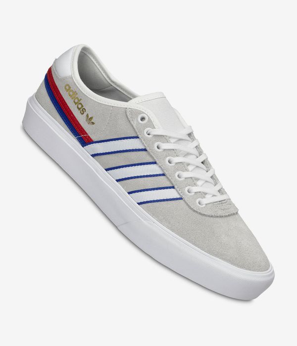 adidas Skateboarding Delpala Schuh (white white royal blue)