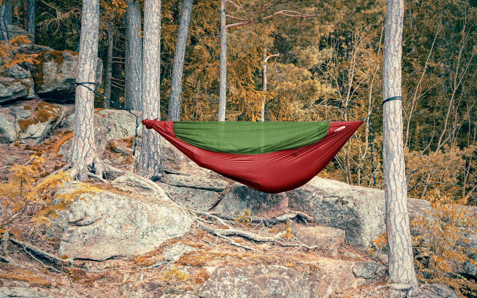 Ticket to the Moon Original Pro Hammock Hängematte 325 x 200 cm Burgundy