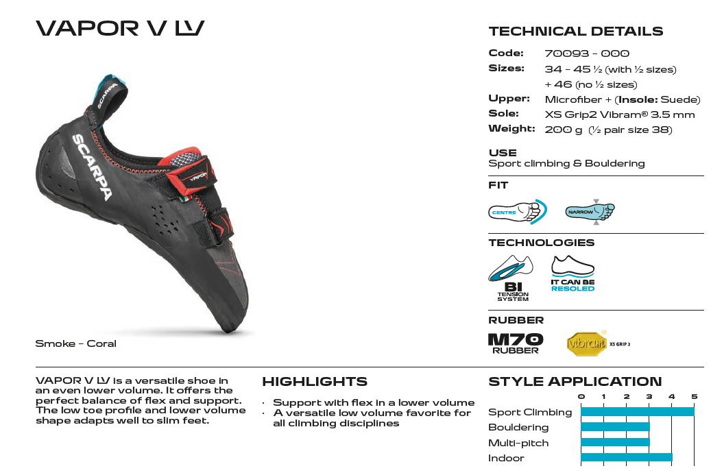 Scarpa Vapor V LV