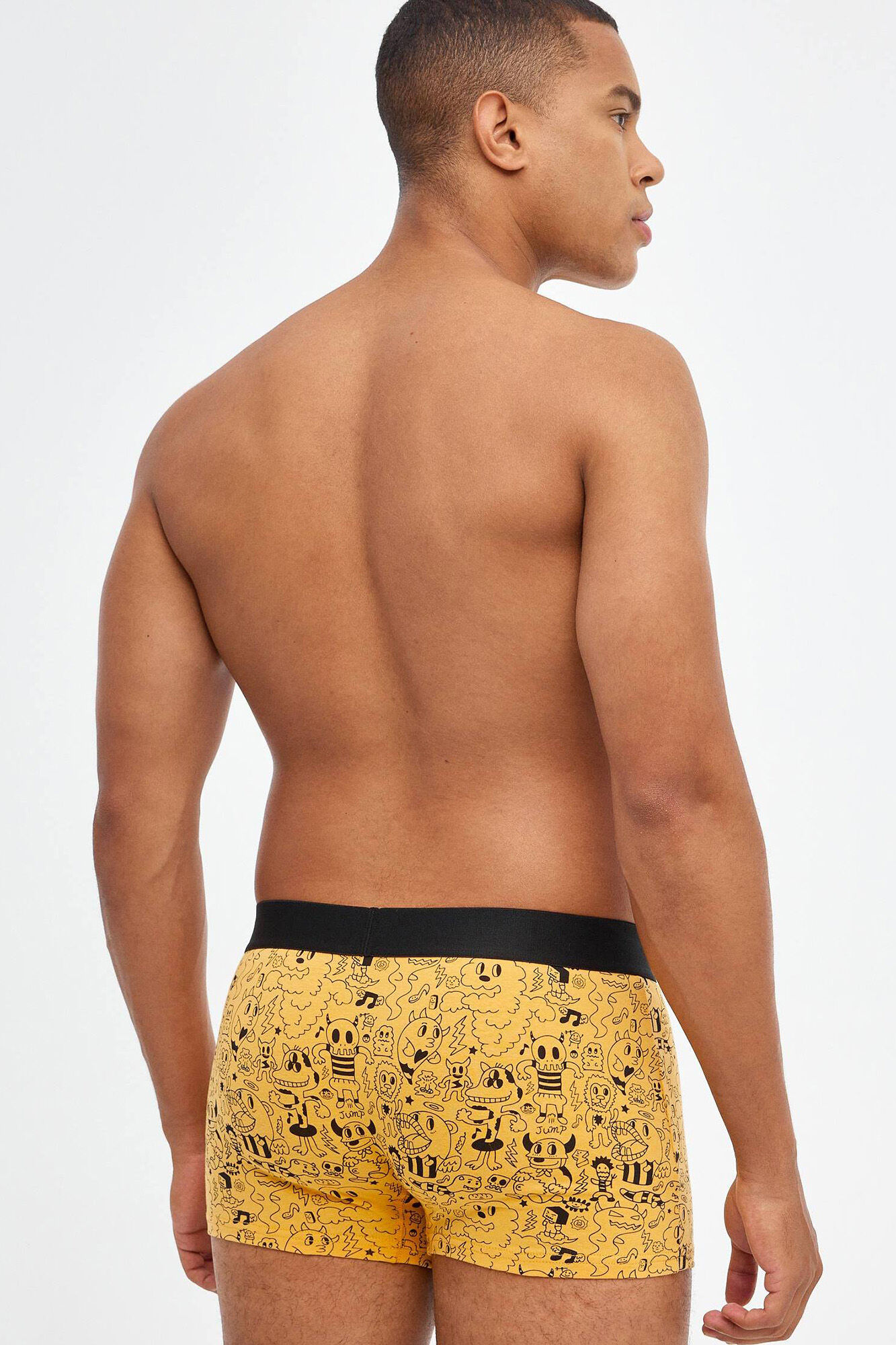 Cuecas boxer estampadas, pacote com 6 unidades