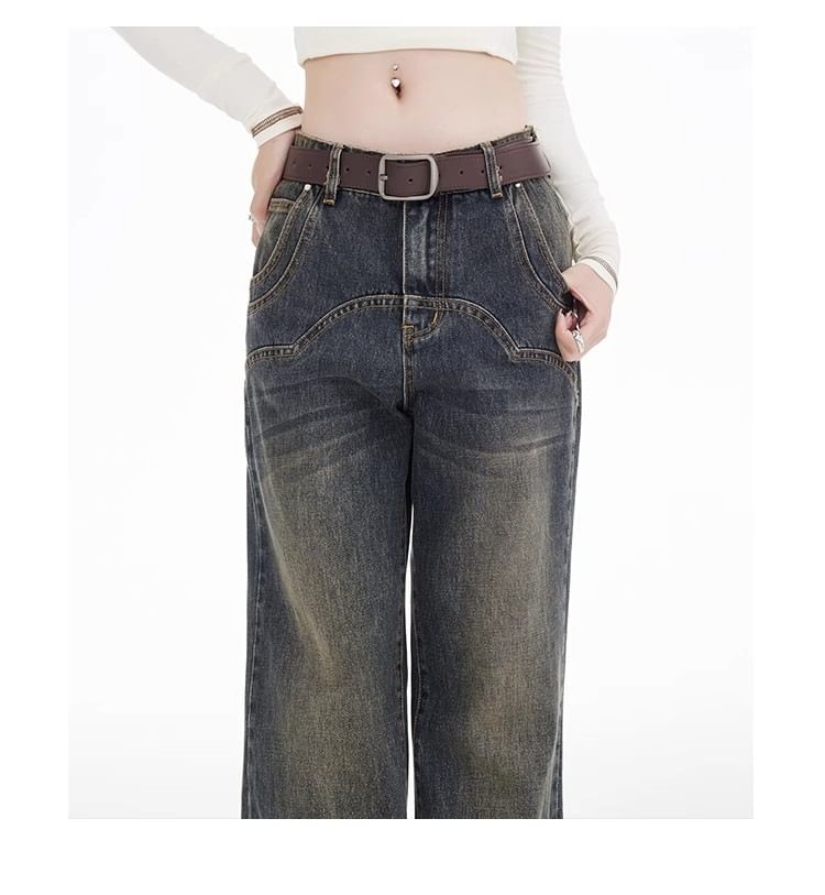 Notica - Low Waist Washed Flared Jeans