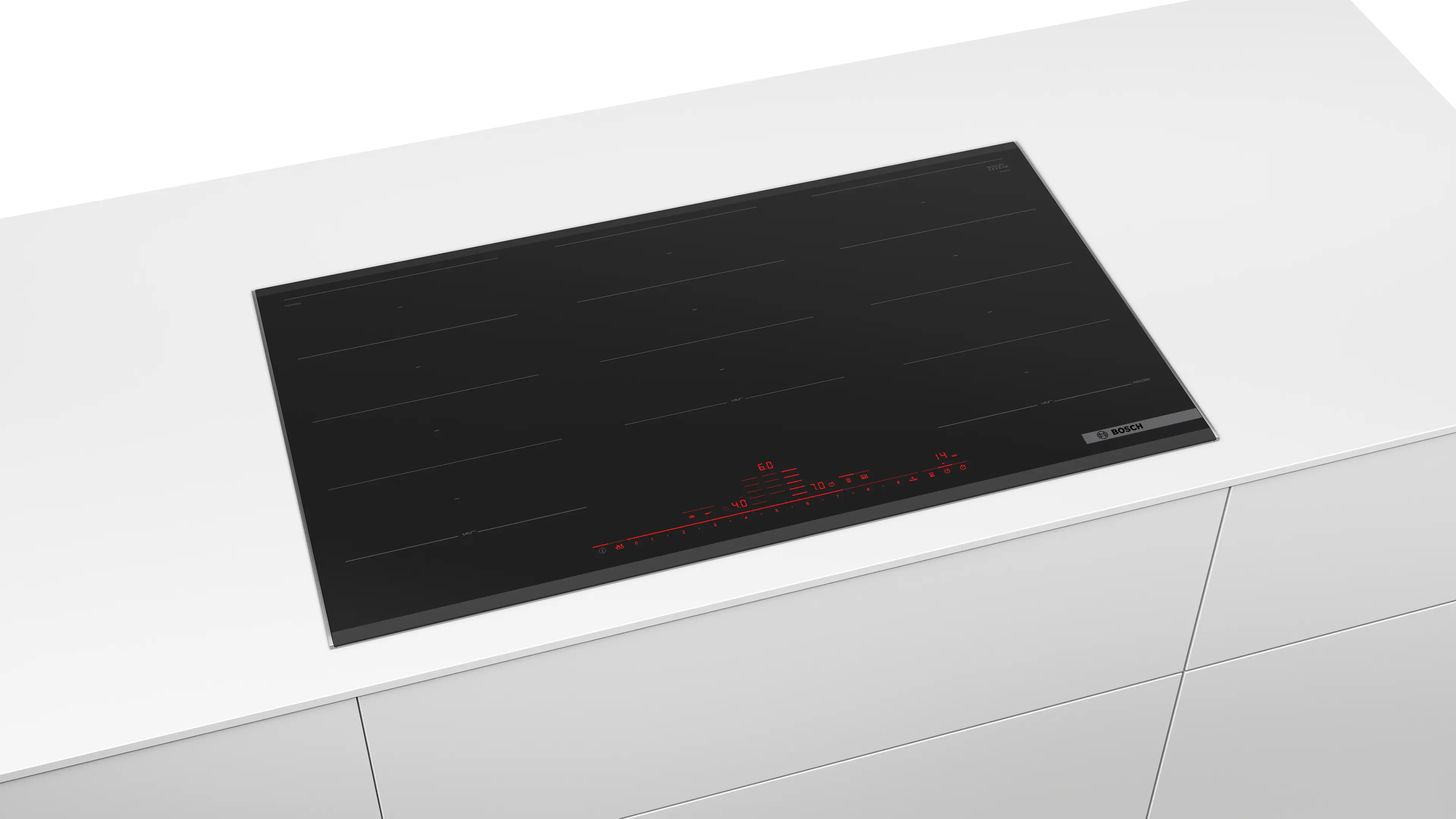 Serie 8 Inductiekookplaat 90 cm opbouwmontage met rand
