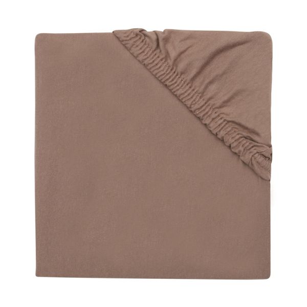 Jollein Hoeslaken - Jersey - Boxmatras 75×95 cm - Milky Coffee