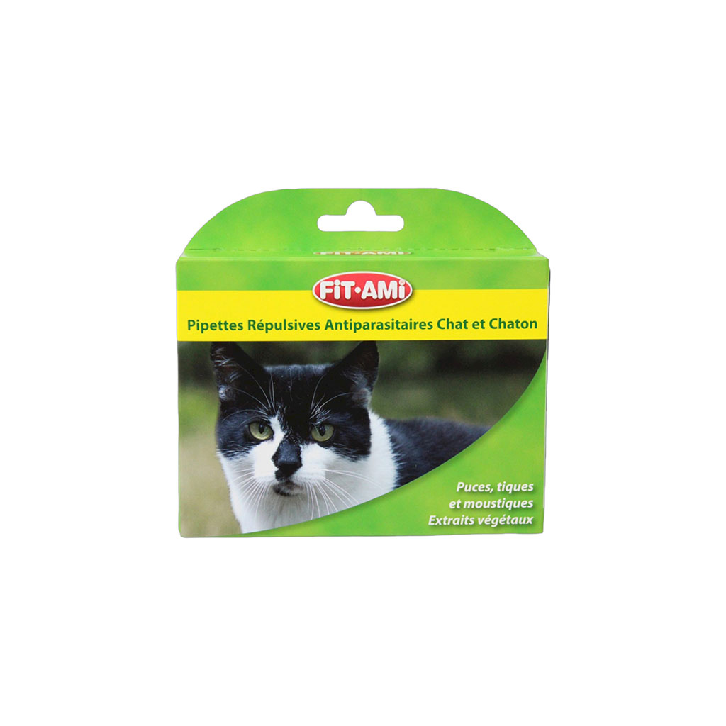Lot de 3 pipettes insectifuges chats