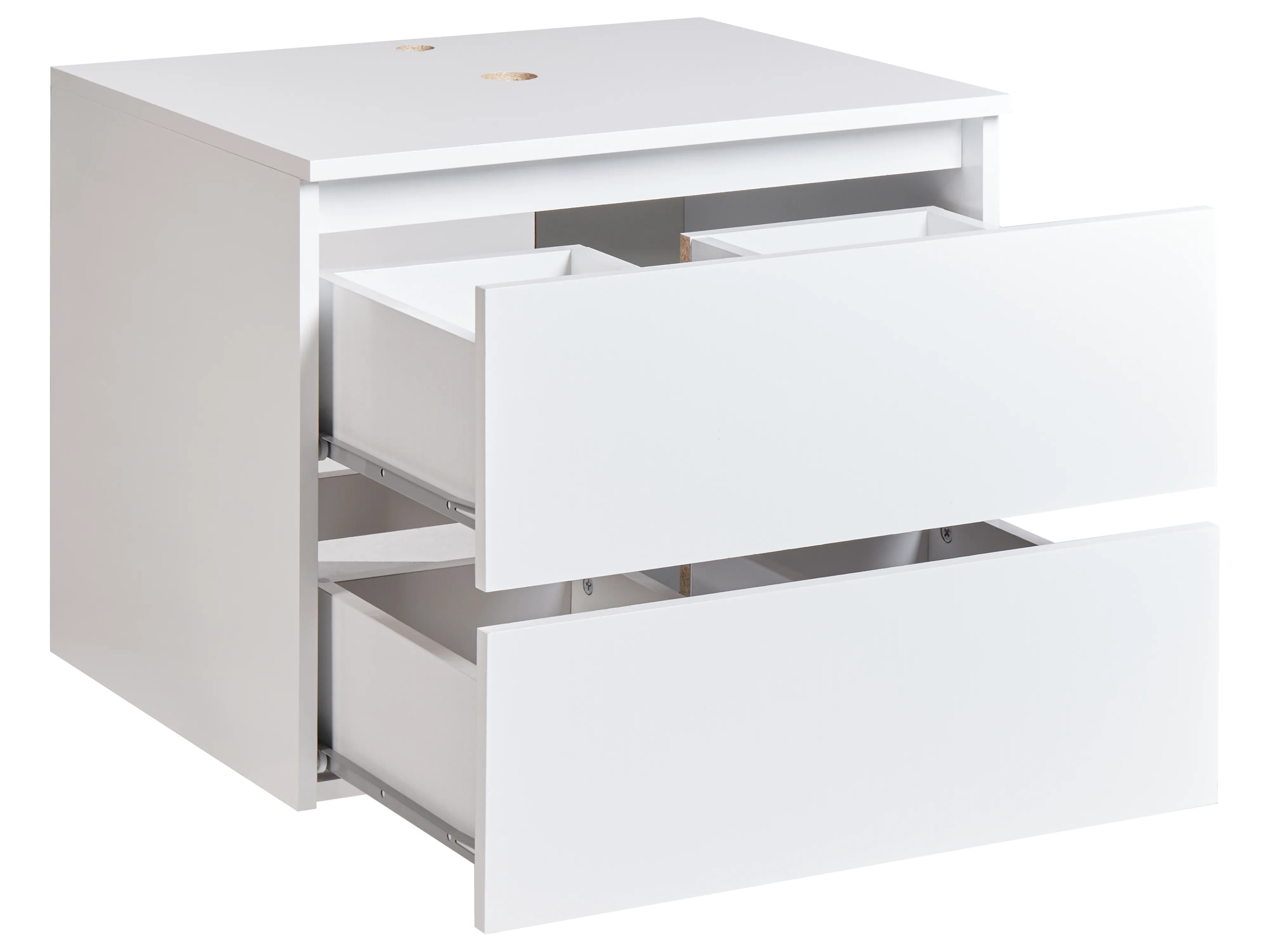 Wandgemonteerde wastafelkast SERRA 60 cm Wit