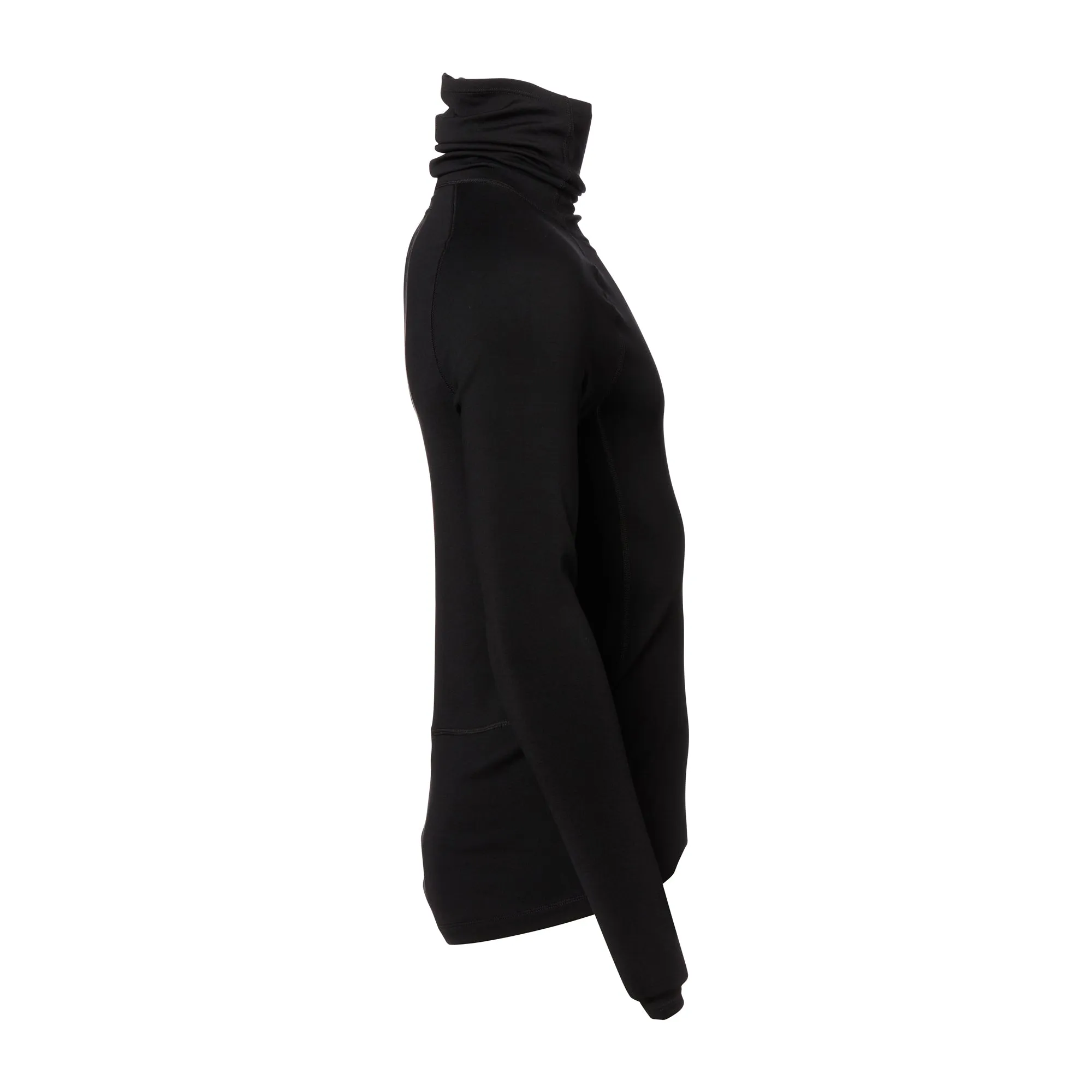 Icebreaker -  Icebreaker Langarmshirt Roll Neck Merino Männer schwarz