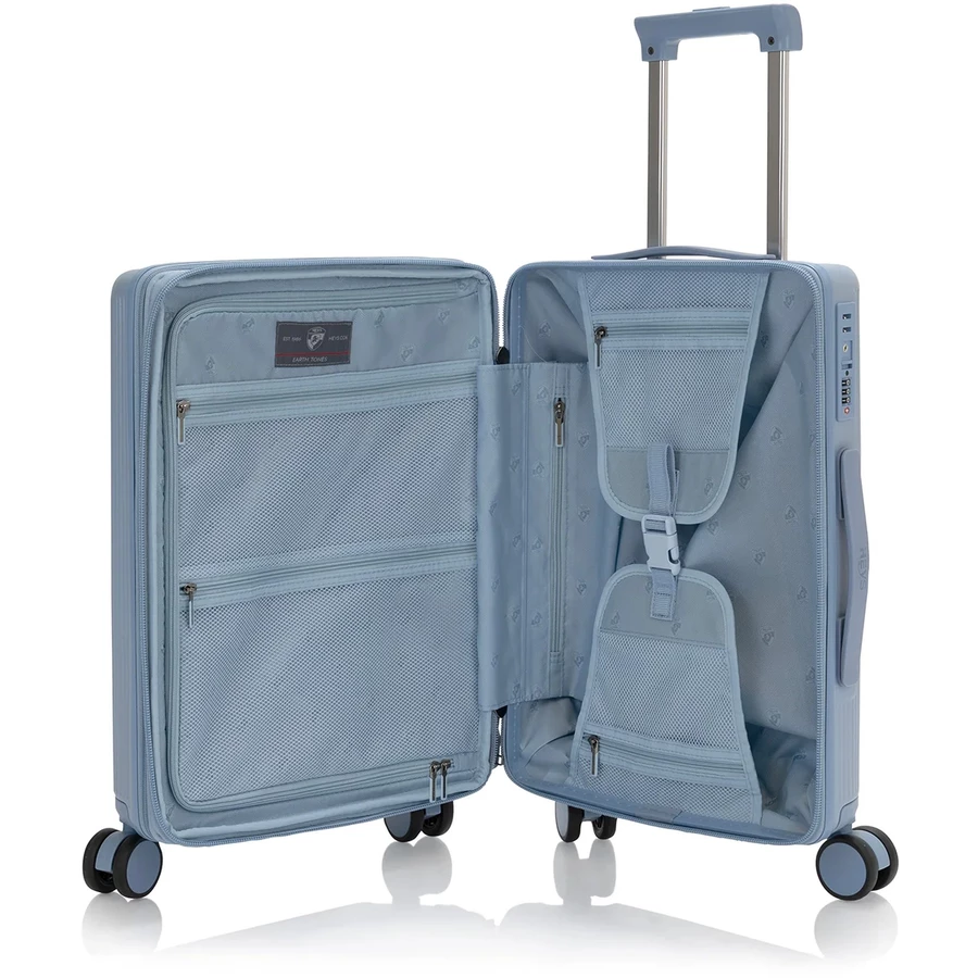 Heys Earth Tones - 4-Rollen-Kabinentrolley S 53 cm erw. glacier grey