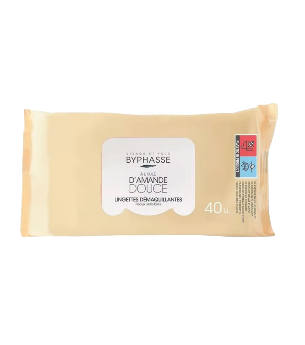 Byphasse - Toalhitas desmaquilhantes 40 unidades - Sweet almond oil