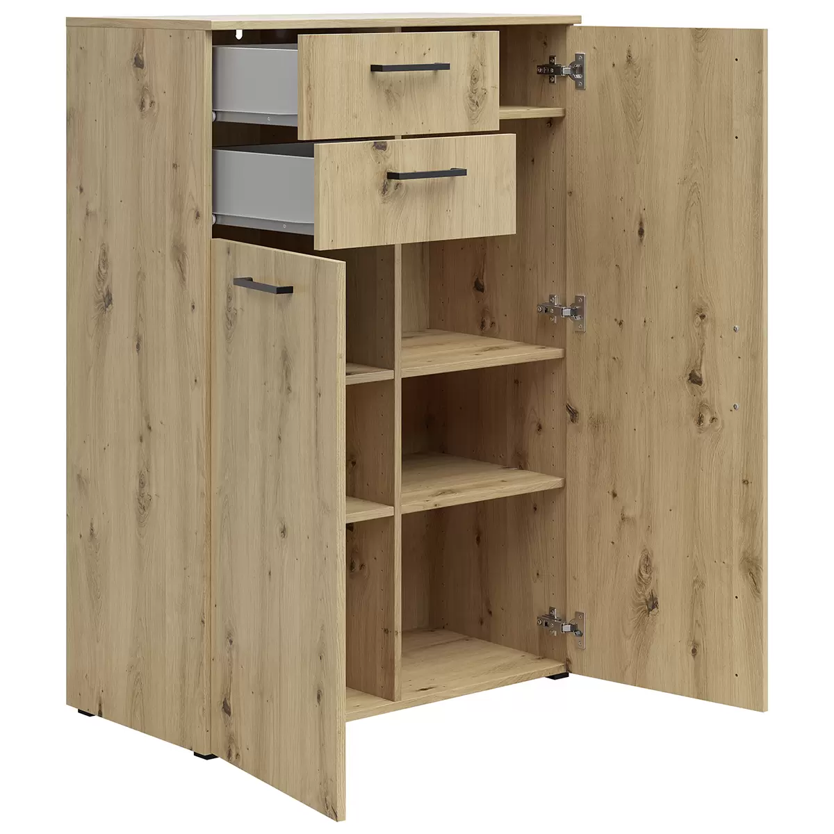 Kommode 2T2L Cabinet Artisan Eiche