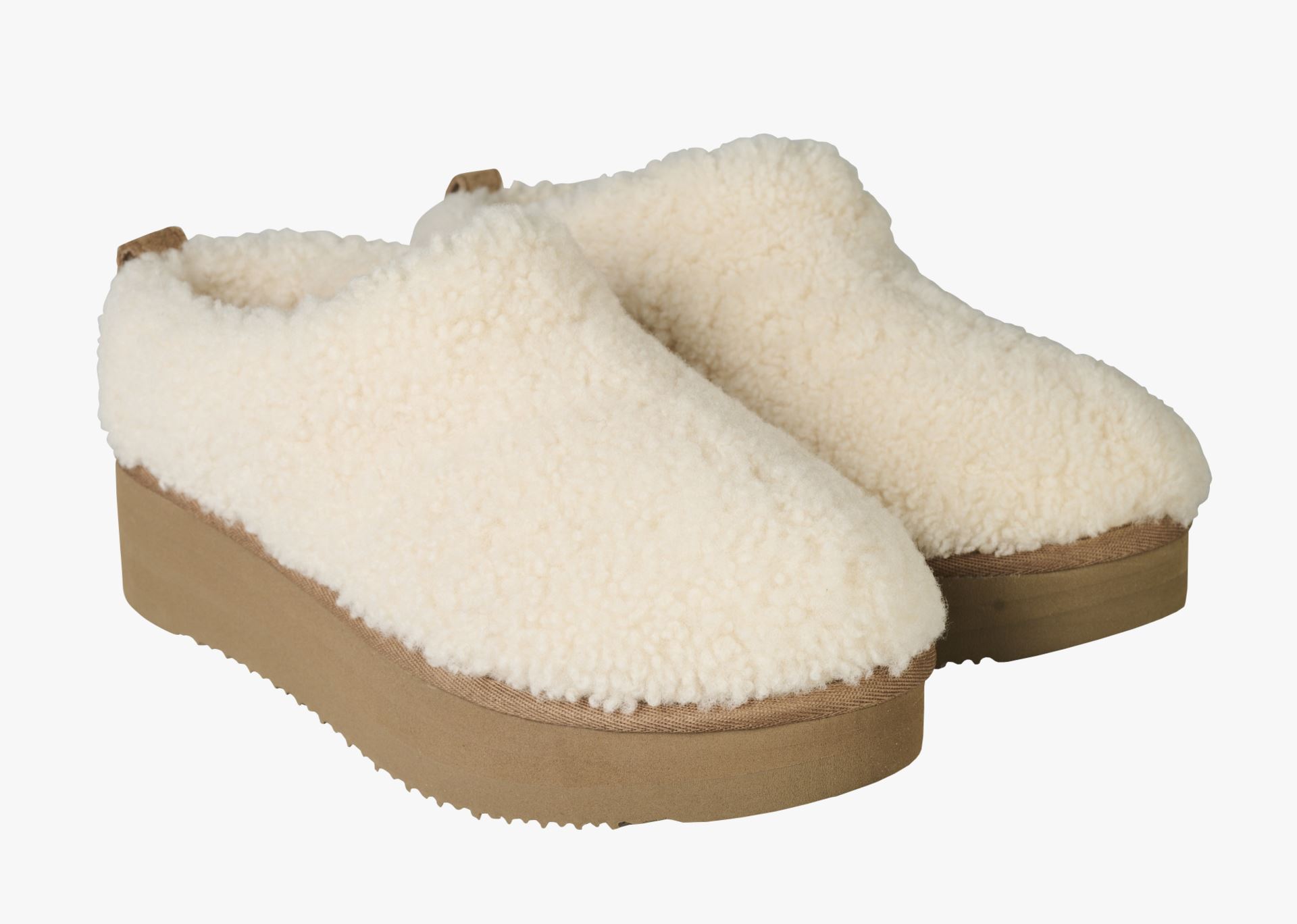 Skinntøfler offwhite - 37-38