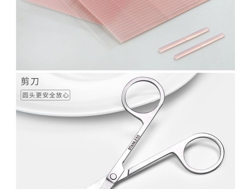 Magic Beauty - Set: Onzichtbare dubbele ooglidtape + pincet + schaar
