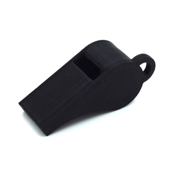 Fløyte 2-pack PLA plastic 118+ Db vissla svart