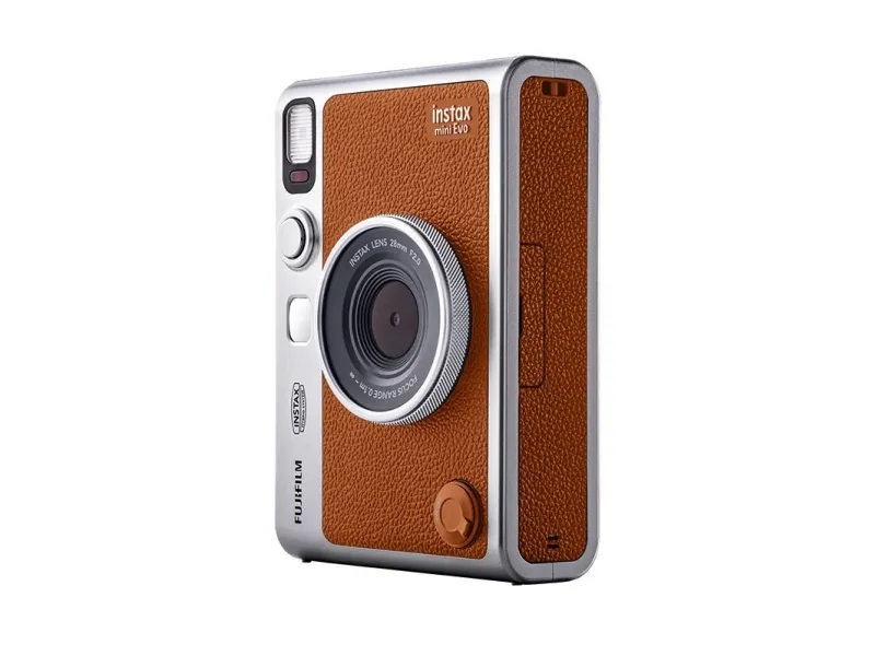 Fujifilm Instax mini Evo - Digitalkamera - kompakt med hurtigfotoprinter - Bluetooth - brun