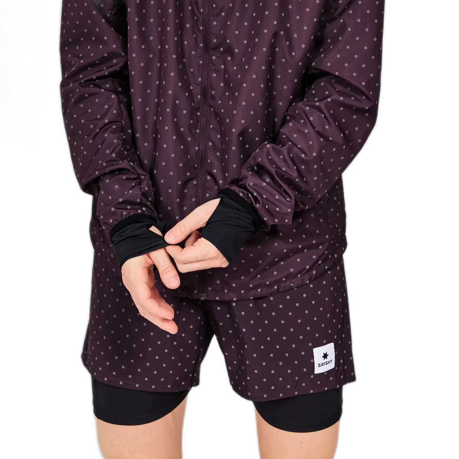 saysky reflective polka blaze jacket 634 mmrja02 1022 purple