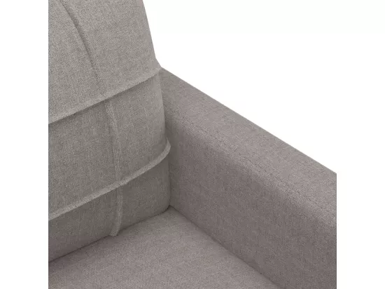Ensemble de canapés 3 pièces avec coussins Taupe Tissu