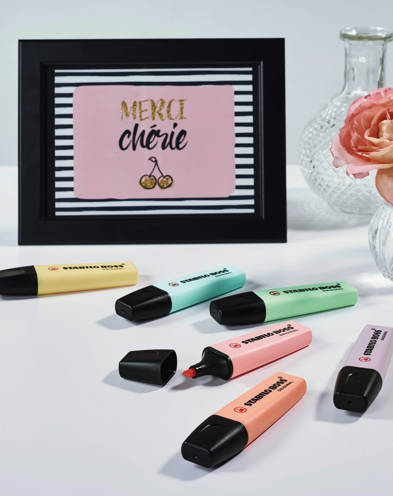 Textmarker STABILO® BOSS ORIGINAL Pastel 4er-Pack