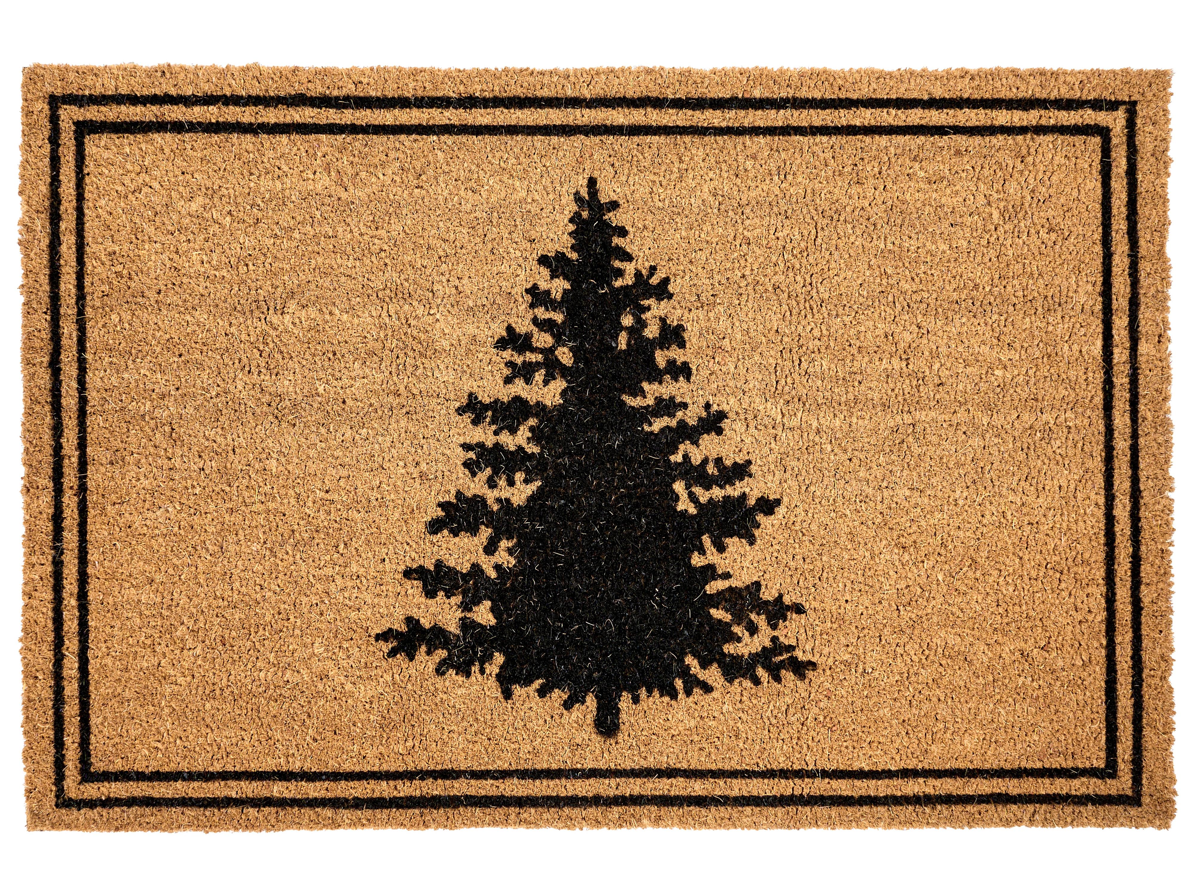 Deurmat MANAPAO Natuurlijk 60 x 90 cm Kerstpatroon Kokos