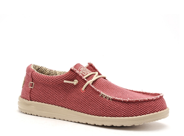 Dude basses homme wally braided rouge