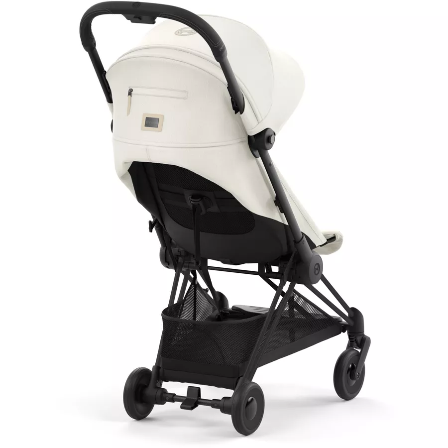 cybex PLATINUM Buggy Coya Matt Black Off White inklusve Babyschale Cloud T I-Size Plus Leaf Green  und Adapter