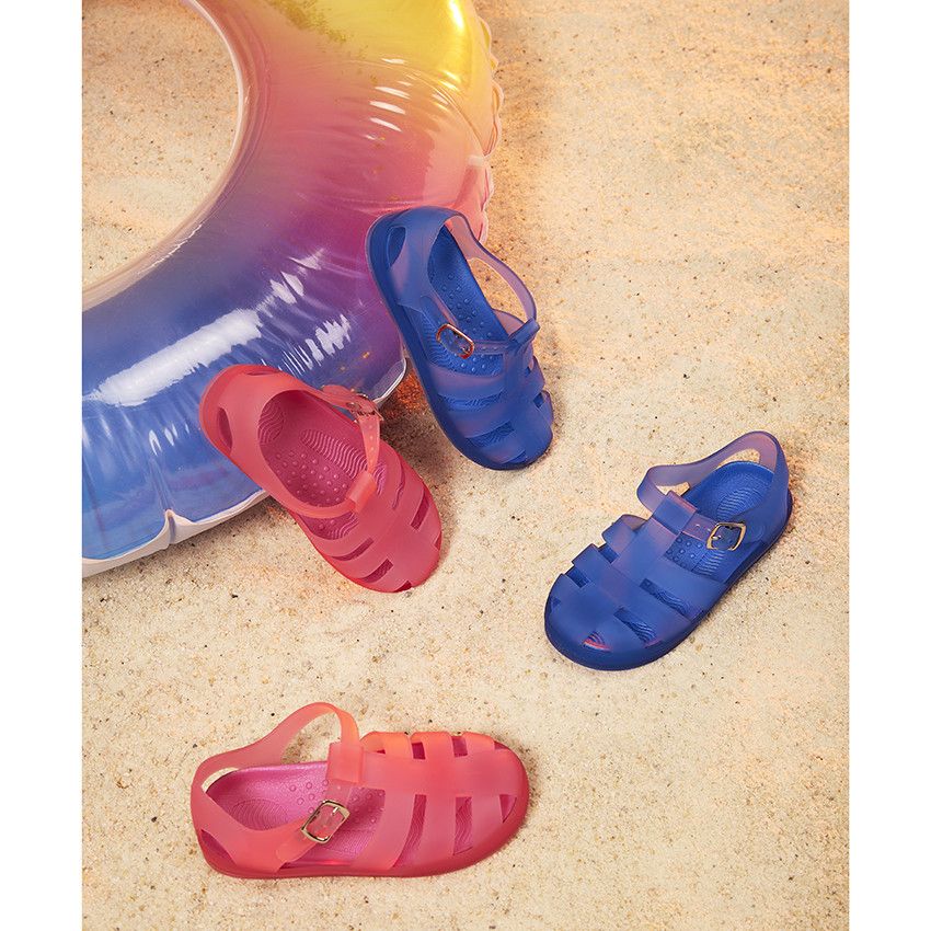 Sandales de plage avec semelles amovibles pour fille - Fuchsia