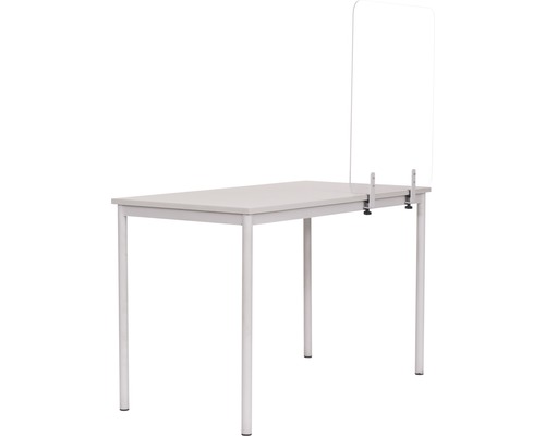 Frameloze glazen scheidingswand voor tafels, hygiënische bescherming, 60x90 cm