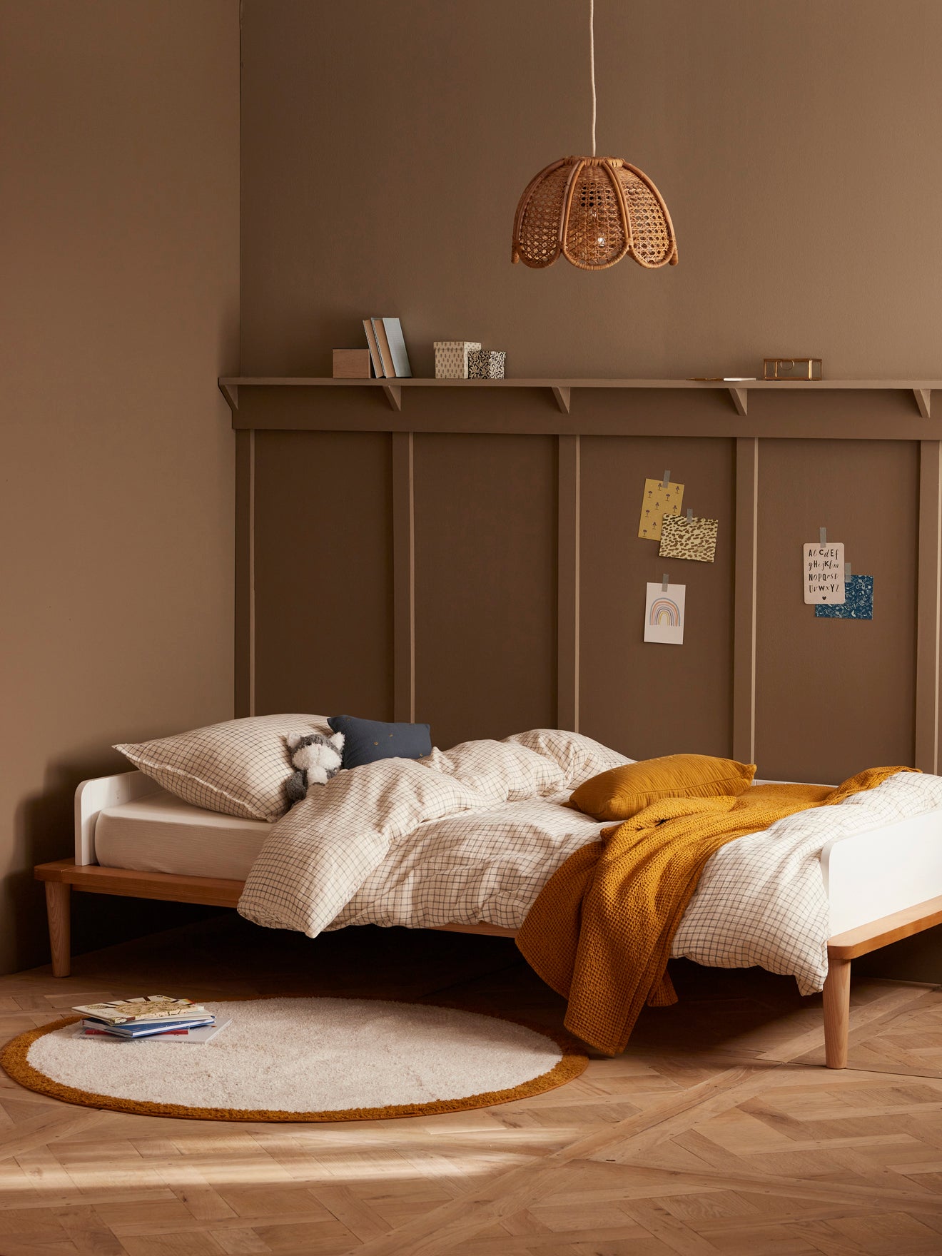 Lit banquette enfant bois