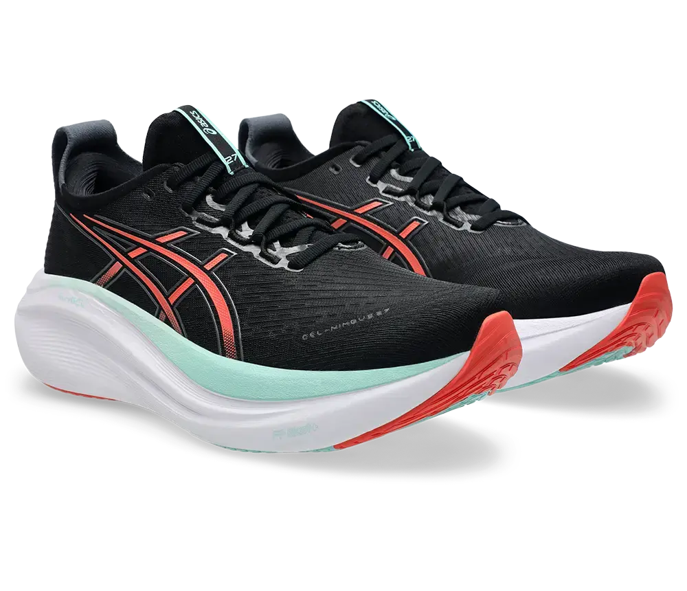 ASICS Gel-Nimbus 27 Hardloopschoenen Zwart/Roze Heren