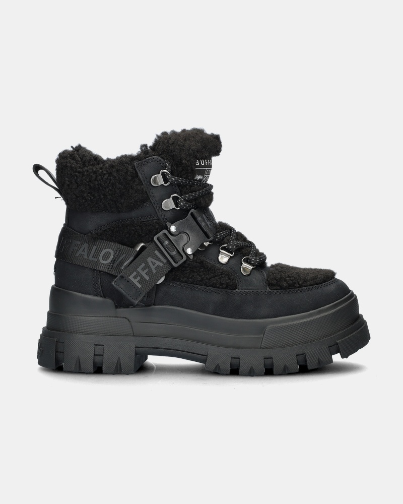 Buffalo Aspha Com Mid Warm Veterboots  - zwart