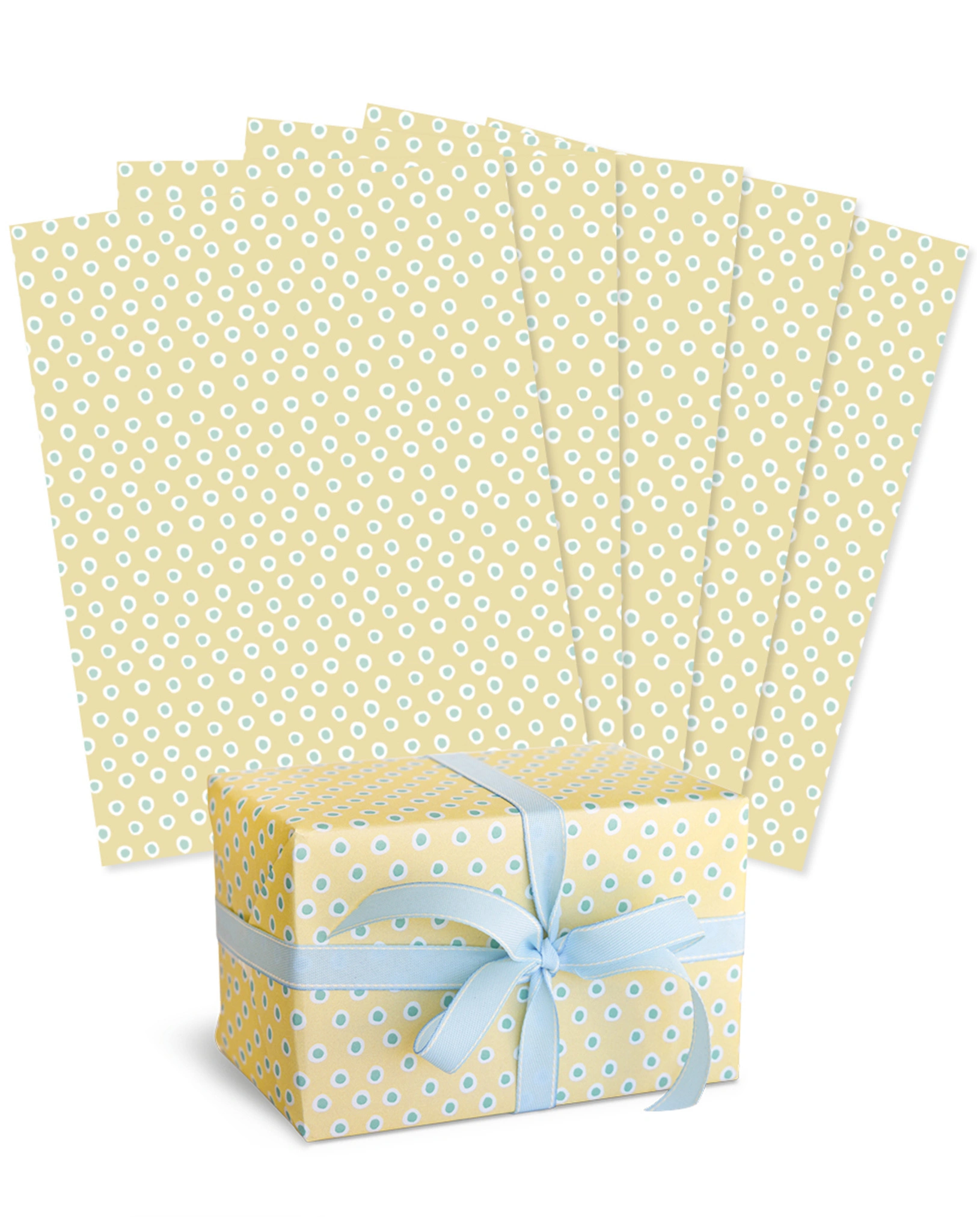 Geschenkpapier TUPFER (67x49cm) 5er-Set