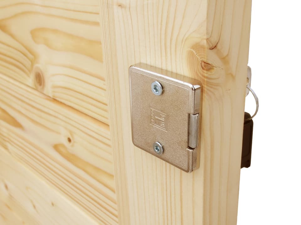 Coffre en bois bora 3 - 200 x 82 cm - stockage velo / outils - espace de rangement exterieur - coffre de jardin - abri de jardin