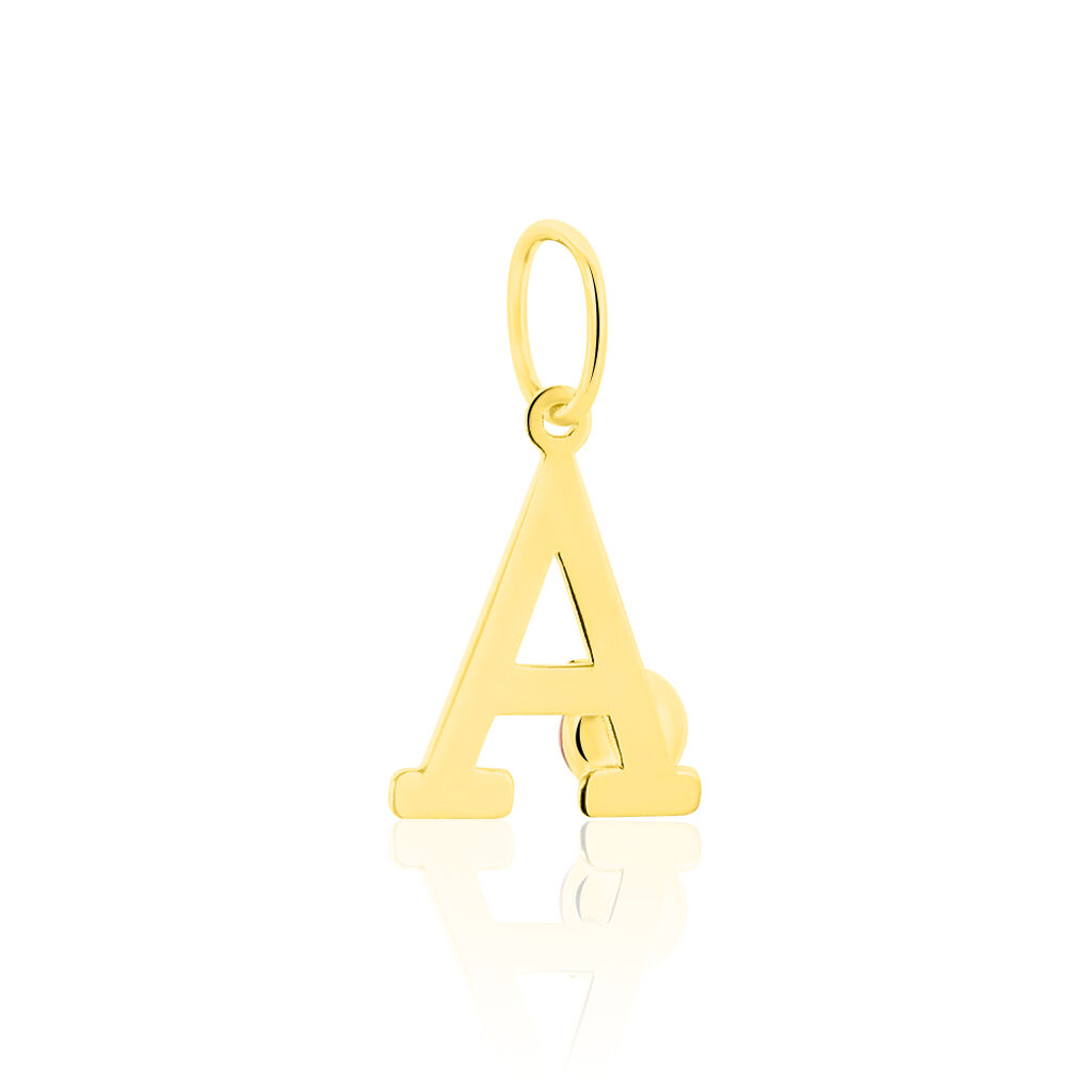 Pendentif Helidie Coccinelle Lettre Or Jaune