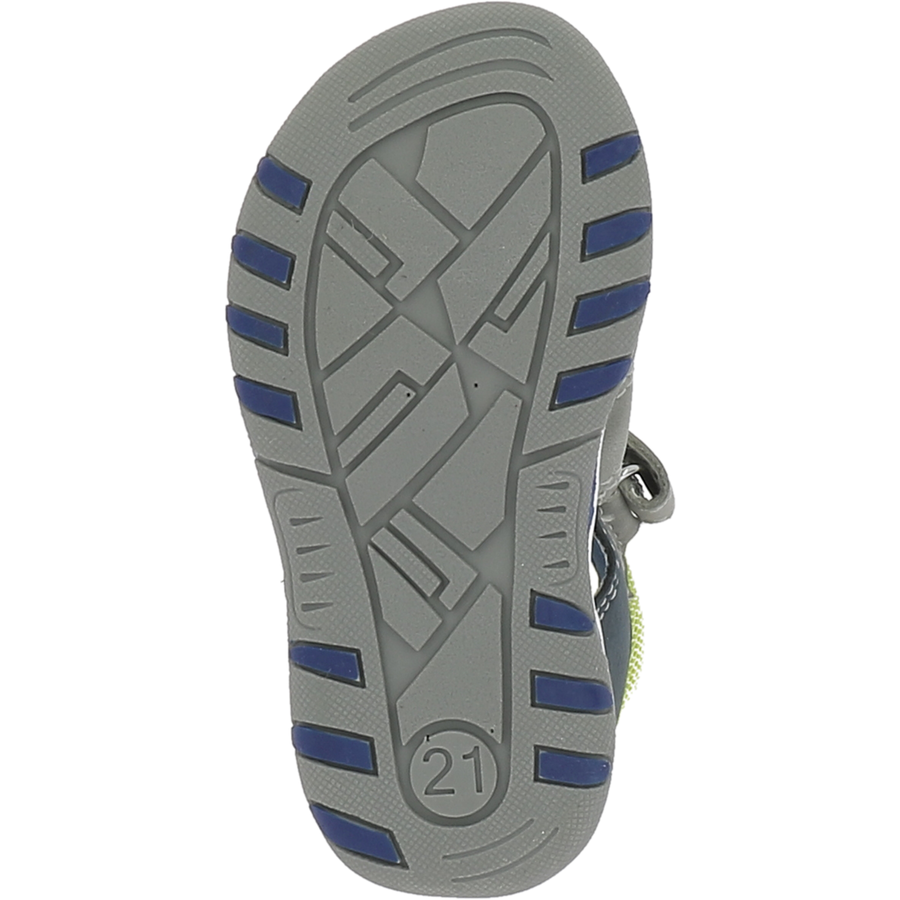 TOM TAILOR Sandale grey-navy-lime