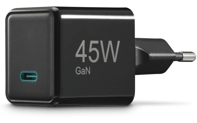USB-Wandladegerät Gan charger USB-C 45 W SchwarzSuper-Mini-GaN-Ladegerät USB-C