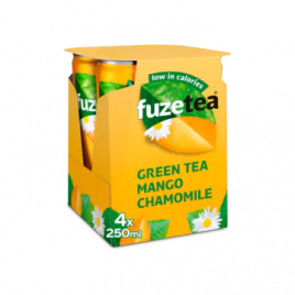 Fuze Tea Ice tea green mango kamille (4 x 250 ml)