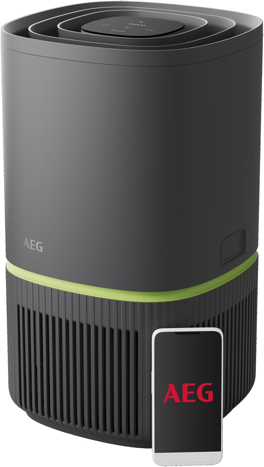 AEG Luftreiniger Pure 5000 / für bis zu 41 m²/98 m³ / Farbe: Dark Grey APO50371DG Dark Grey