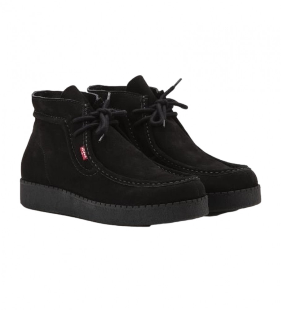 Botas Levi's Rvn de couro vermelho e preto